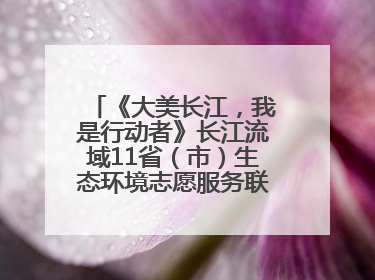《大美长江，我是行动者》长江流域11省（市）生态环境志愿服务联动活动在江苏南通成功启动