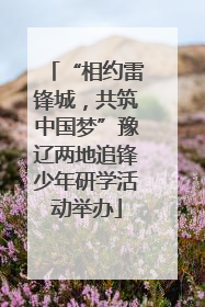 “相约雷锋城，共筑中国梦”豫辽两地追锋少年研学活动举办