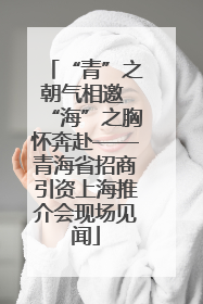 “青”之朝气相邀 “海”之胸怀奔赴——青海省招商引资上海推介会现场见闻