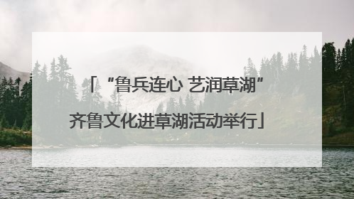 “鲁兵连心 艺润草湖”齐鲁文化进草湖活动举行