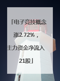电子竞技概念涨2.72%，主力资金净流入21股