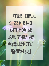 电影《捕风追影》8月16日上映 成龙张子枫与梁家辉此沙开启警匪对决