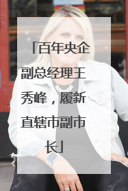 百年央企副总经理王秀峰，履新直辖市副市长