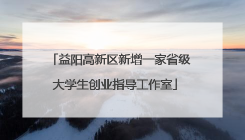 益阳高新区新增一家省级大学生创业指导工作室