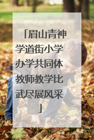 眉山青神学道街小学办学共同体教师教学比武尽展风采
