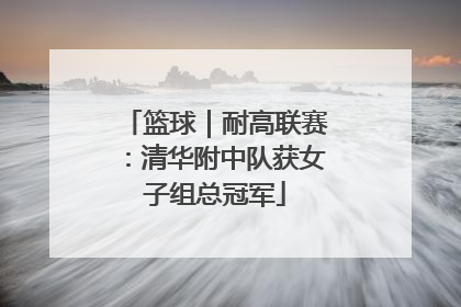 篮球｜耐高联赛：清华附中队获女子组总冠军