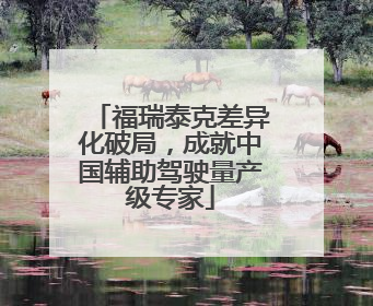 福瑞泰克差异化破局，成就中国辅助驾驶量产级专家