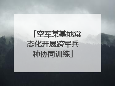 空军某基地常态化开展跨军兵种协同训练