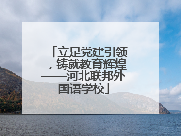 立足党建引领，铸就教育辉煌——河北联邦外国语学校
