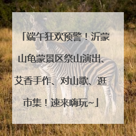 端午狂欢预警！沂蒙山龟蒙景区祭山演出、艾香手作、对山歌、逛市集！速来嗨玩~