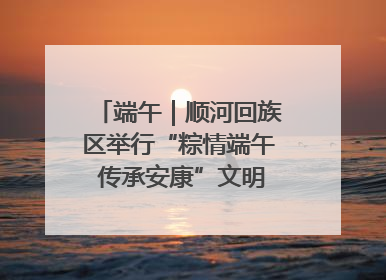 端午｜顺河回族区举行“粽情端午 传承安康”文明集市活动
