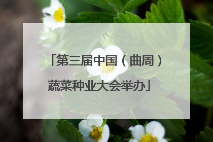 第三届中国（曲周）蔬菜种业大会举办