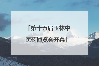第十五届玉林中医药博览会开幕