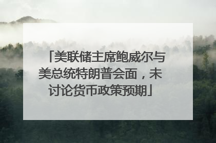 美联储主席鲍威尔与美总统特朗普会面，未讨论货币政策预期