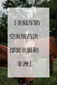 美陆军防空系统首次部署北极和非洲