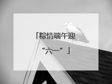 粽情端午迎“六一”