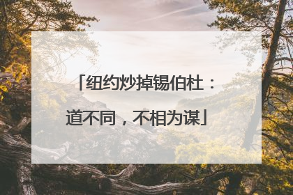 纽约炒掉锡伯杜：道不同，不相为谋