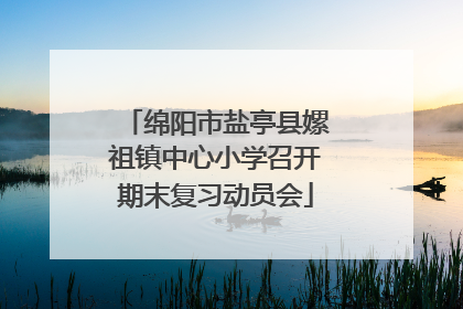 绵阳市盐亭县嫘祖镇中心小学召开期末复习动员会