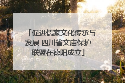 促进儒家文化传承与发展 四川省文庙保护联盟在德阳成立