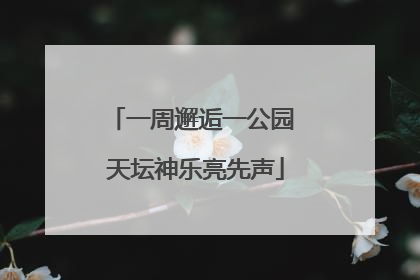 一周邂逅一公园 天坛神乐亮先声