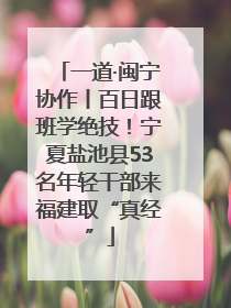 一道·闽宁协作丨百日跟班学绝技！宁夏盐池县53名年轻干部来福建取“真经”