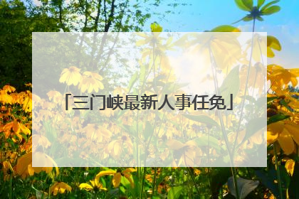 三门峡最新人事任免