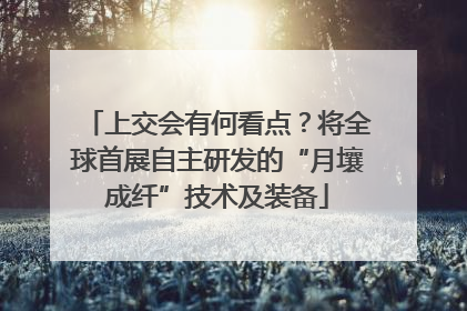 上交会有何看点？将全球首展自主研发的“月壤成纤”技术及装备