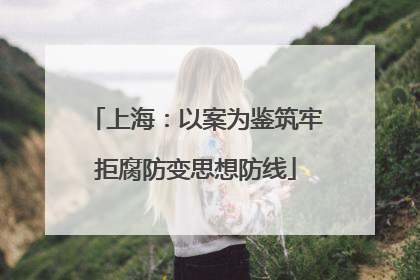 上海：以案为鉴筑牢拒腐防变思想防线