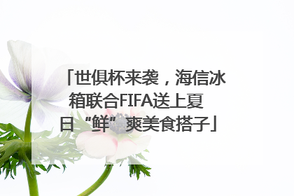 世俱杯来袭，海信冰箱联合FIFA送上夏日“鲜”爽美食搭子
