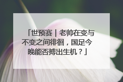 世预赛｜老帅在变与不变之间徘徊，国足今晚能否搏出生机？