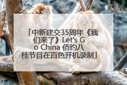 中新建交35周年《我们来了》Let's Go China 侨约八桂节目在百色开机录制