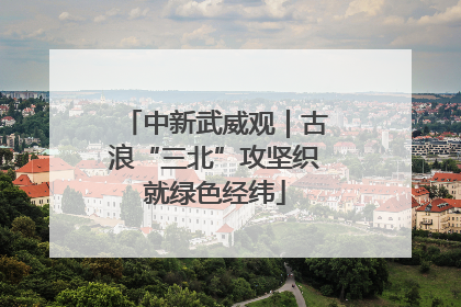 中新武威观｜古浪“三北”攻坚织就绿色经纬