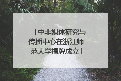 中非媒体研究与传播中心在浙江师范大学揭牌成立