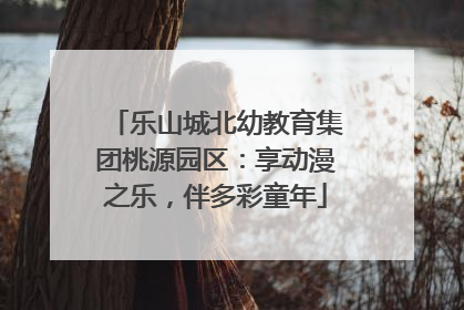 乐山城北幼教育集团桃源园区：享动漫之乐，伴多彩童年