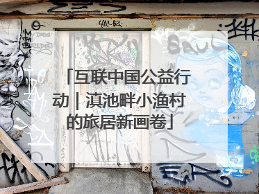 互联中国公益行动｜滇池畔小渔村的旅居新画卷