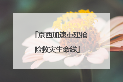 京西加速重建抢险救灾生命线
