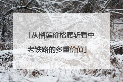 从榴莲价格腰斩看中老铁路的多重价值