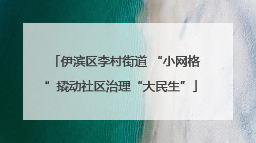 伊滨区李村街道 “小网格”撬动社区治理“大民生”