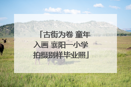 古街为卷 童年入画 襄阳一小学拍摄别样毕业照