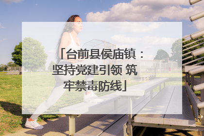 台前县侯庙镇：坚持党建引领 筑牢禁毒防线
