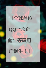 全球首位QQ“金企鹅”等级用户诞生！