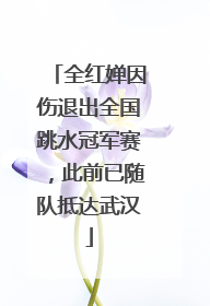 全红婵因伤退出全国跳水冠军赛，此前已随队抵达武汉