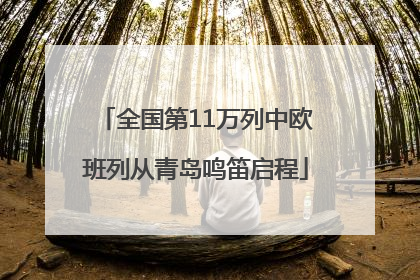 全国第11万列中欧班列从青岛鸣笛启程