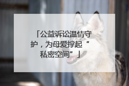 公益诉讼温情守护，为母爱撑起“私密空间”