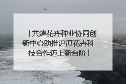 共建花卉种业协同创新中心助推沪滇花卉科技合作迈上新台阶