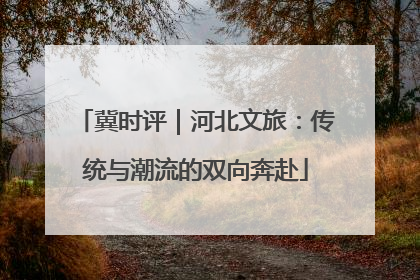 冀时评｜河北文旅：传统与潮流的双向奔赴