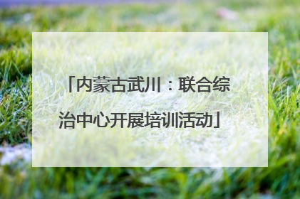 内蒙古武川：联合综治中心开展培训活动