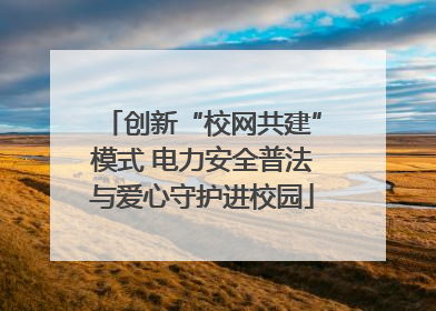 创新“校网共建”模式 电力安全普法与爱心守护进校园