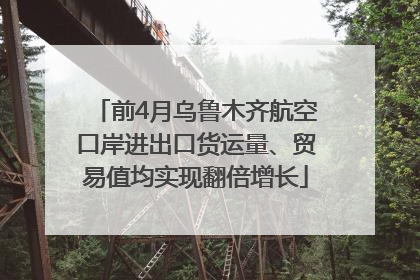 前4月乌鲁木齐航空口岸进出口货运量、贸易值均实现翻倍增长