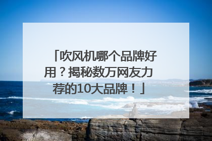 吹风机哪个品牌好用？揭秘数万网友力荐的10大品牌！